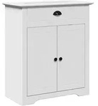 vidaXL Waschbeckenunterschrank BODO Wei&szlig; 70x35x80 cm