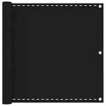 vidaXL Balkonsichtschutz Schwarz 90 x 800 cm HDPE und Aluminium