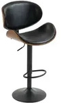 OKWISH Barhocker PU-Leder Schwarz, h&ouml;henverstellbar und 360&deg; drehbar, mit