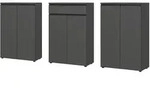 B&uuml;roschrank Set 3-teilig | Aktenschrankwand mit Schublade & Soft-Close |...