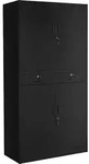 tectake Aktenschrank Cosmo, pulverbeschichteter Stahl, abschlie&szlig;bar,...