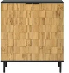 MODFU Schuhschrank aus Spanplatte in Natur, 80 x 35 x 91,5 cm, mit