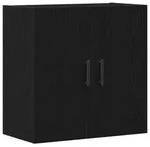 vidaXL Wandschrank Schwarz Eichen-Optik 60 x 31 x 60 cm Holzwerkstoff
