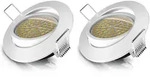 Brandson 2x LED Einbaustrahler schwenkbar Warmwei&szlig; 3000K Deckenspot /...