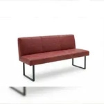 KAWOLA Esszimmerbank ELEEN Leder rot 163cm