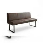 KAWOLA Esszimmerbank ELEEN Leder dunkelbraun 163cm