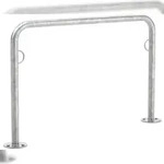 Fahrrad Anlehnsystem Trust 31 zum Aufd&uuml;beln | 1250mm | mit Ring&ouml;sen 