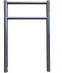 Baumarktplus Fahrradanlehnb&uuml;gel mit Knieholm 115x75 cm Stahl &Oslash; 60 mm Anthrazit