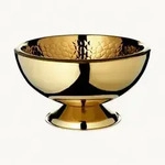 Flaschenk&uuml;hler Bruno (H 24 cm, &Oslash; 43 cm), Gold-Optik, innen gemustert,...