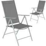 TecTake GmbH tectake Klappbare Gartenst&uuml;hle mit verstellbarer Lehne,...