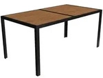 Mojawo Gartentisch Esstisch Outdoor Tisch Holzoptik Gartenm&ouml;bel 150x80 cm