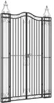 vidaXL Gartentor Schwarz 121x8x200 cm Schmiedeeisen