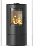 EEK A - Ovaler Kaminofen ILDNORD LOKI, runde Sichtscheibe mit 5,5 kW