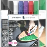 SCHNEIDER Jewelbox 6x Paint IT 320 4 mm schwarz, wei&szlig;, blau, violett, rot, gr&uuml;n