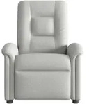 vidaXL Massagesessel Wolkengrau Stoff