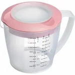 Westmark R&uuml;hrbecher mit Deckel, Helena, 1,4 l, rosa, 3105227P