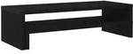 vidaXL Monitorst&auml;nder Schwarz Eichen-Optik 54x22x15 cm Holzwerkstoff