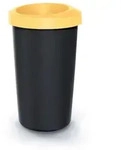 Keden Compacta R Recycling-M&uuml;lleimer 25 l mit offenem Deckel in Gelb