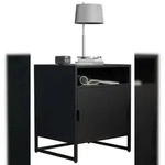 VCM Nachttisch Flokas Schwarz H. 55 x B. 45 x T. 40 cm