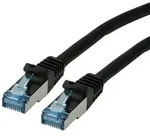 ROLINE Patchkabel Cat.6A S/FTP (PiMF), Component Level, LSOH, schwarz, 3 m
