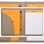 Rhodiarama Mappe f&uuml;r Block oder Notizheft A5, N&deg;16 17,5x23,5 cm - Taupe...