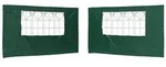 vidaXL Partyzelt-Seitenteil 2 Stk. 400 x 195 cm Gr&uuml;n PE und Stahl