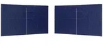 vidaXL Partyzelt-Seitenteil 2 Stk. 400 x 195 cm Blau PE und Stahl