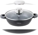Servierpfanne Schmorpfanne Kochtopf Deckel Induktion &Oslash;32cm Aluguss Topf Pfanne