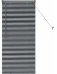vidaXL Venezianische Jalousien Dunkelgrau 130 x 60 cm Aluminium