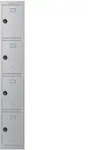 Phoenix PL1430GGC Schlie&szlig;fach Locker Grau - 1 Spind 4 T&uuml;ren -...