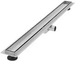 LuxeBath Duschrinne 90 cm 2-in-1 befliesbar Silber &ndash; Edelstahl-Bodenablauf...