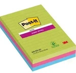 Post-it Haftnotizen 101 x 152 mm Farbig sortiert Rechteckig Liniert 3 St&uuml;ck &agrave;...