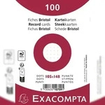 Exacompta 10709E 20x Packung mit 100 Karteikarten A6, eingeschwei&szlig;t,