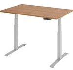 b&uuml;m&ouml; h&ouml;henverstellbarer Schreibtisch 120 x 80 cm in Nussbaum, Gestell:...
