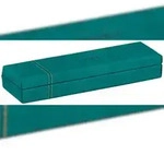 Rhodiarama, Stiftebox aus Kunstleder, 21x5,5x3cm - Pfaugr&uuml;n 194517C