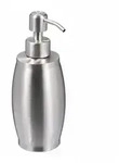 Relaxdays Seifenspender, 350 ml, Edelstahl, nachf&uuml;llbar, Seife, Duschgel,
