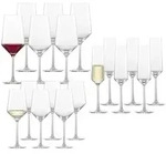 Zwiesel Glas PURE Wein- und Sektgl&auml;serset 18-teilig