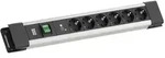 BACHMANN CONNECTUS 6xCEE7/3, 1xSPD-Plus 1xSchalter 2,0m CEE7/7 Grau