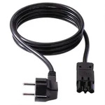 BACHMANN Ger&auml;tezuleitung Schutzkontakt/Ger&auml;tekupplung GST18-3, schwarz, 1 m