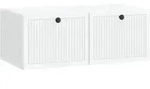 vidaXL Wandmontierter TV-Schrank Wei&szlig; 78,5 x 41 x 30 cm Holzwerkstoff