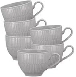 Seltmann Weiden Amina Kaffeetasse 0,25 l 6er Set Silbergrau