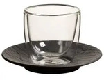 Villeroy & Boch Manufacture Rock Glow Espressoglas mit Untertasse 60 ml
