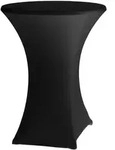 HENDI Tischdecke, rund, 811047, 810958, Schwarz, ⌀850x(H)1150mm