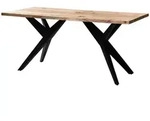 KADIMA DESIGN Esszimmertisch 180x90x76 cm Akazie Massivholz Metall Esstisch