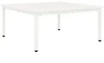 vidaXL Couchtisch Wei&szlig; 100 x 100 x 45 cm Massives Kiefernholz