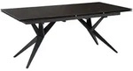 KADIMA DESIGN Esszimmertisch 180 - 260 cm Ausziehbar Keramik Glas Schwarz,