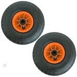 Baumarktplus 2x Sackkarrenrad Luftrad 260x85 mm 3.00-4 75 mm zentrierte Nabe &Oslash; 20 mm