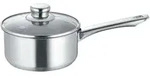 Berndes Stieltopf 16 cm inkl. Glasdeckel, Edelstahl, poliert - Roma