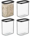 Mepal MODULA Vorratsdose 1500 ml 4er Set schwarz