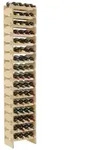 PROREGAL Weinregal NAVARRA aus Holz HxBxT 219x46x28cm 64 Flaschen 16 Ebenen schmal
